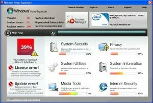 Windows power expansion virus removal process
